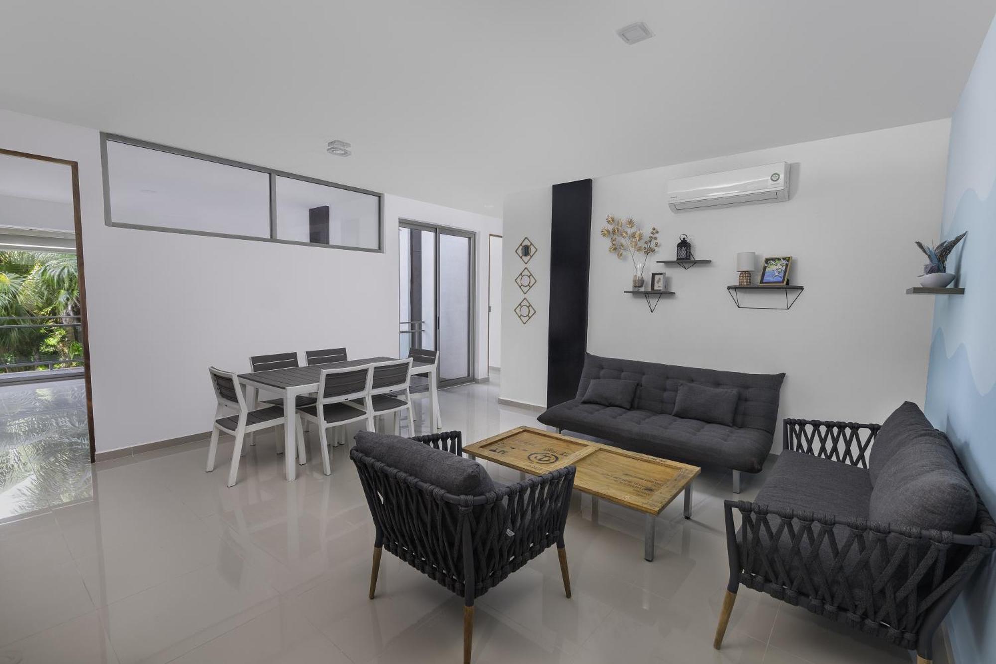 Angelina 28 Beachfront And Family Apartments - Modern And Relaxing Long Stays - 20 Min From Cancun Airport Puerto Morelos Exteriör bild