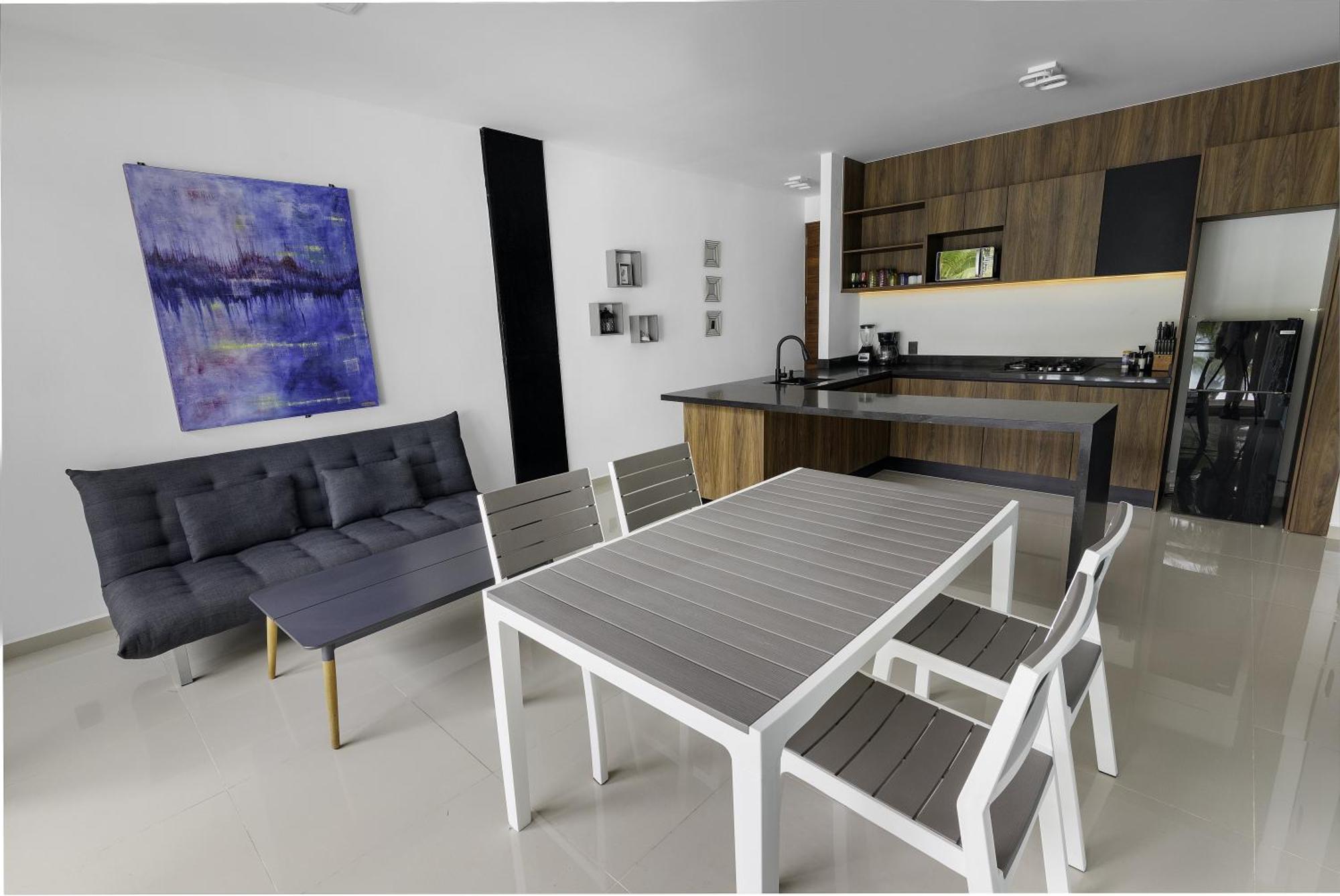 Angelina 28 Beachfront And Family Apartments - Modern And Relaxing Long Stays - 20 Min From Cancun Airport Puerto Morelos Exteriör bild
