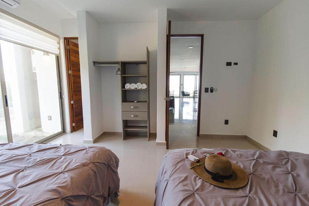 Angelina 28 Beachfront And Family Apartments - Modern And Relaxing Long Stays - 20 Min From Cancun Airport Puerto Morelos Exteriör bild
